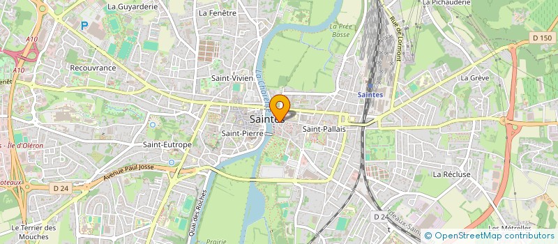 localisation de l'entreprise LE COMPTOIR DE LA CUISINE SARL  SAINTES