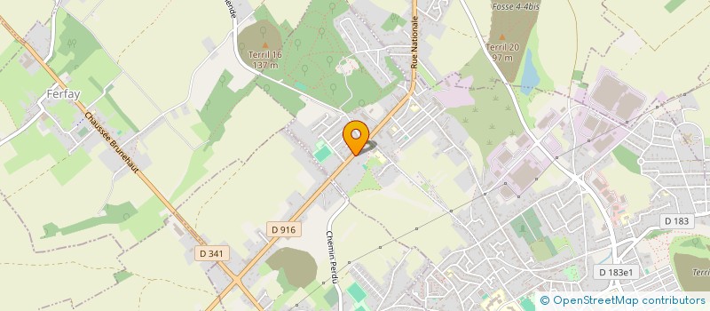 localisation de l'entreprise LE COMPTOIR DE LA FRITE  AUCHEL