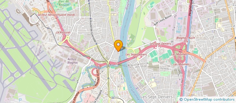 localisation de l'entreprise LE COMPTOIR DE LA GARONNE à BLAGNAC