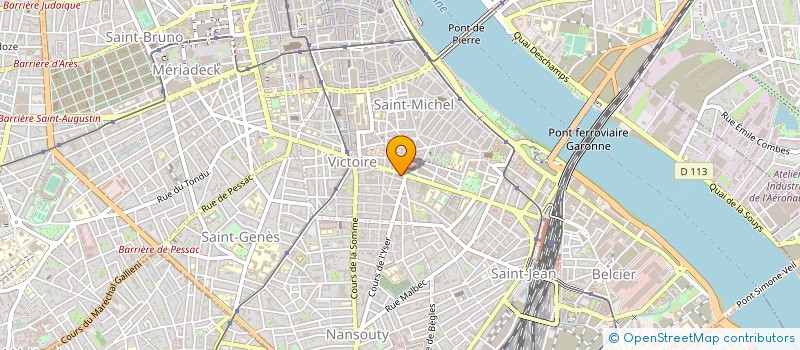 localisation de l'entreprise LE COMPTOIR DE LA MARNE à BORDEAUX
