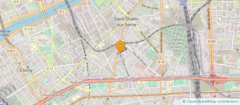 localisation de l'entreprise LE COMPTOIR DE LA MODE à SAINT-OUEN-SUR-SEINE