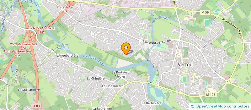 localisation de l'entreprise LE COMPTOIR DE LA MONTAGNE  VERTOU