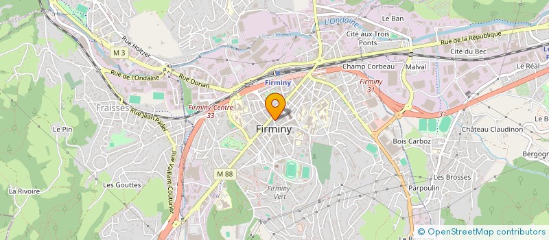 localisation de l'entreprise LE COMPTOIR DE LA SANTE  FIRMINY