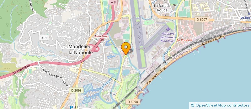localisation de l'entreprise LE COMPTOIR DE LA SELLERIE à MANDELIEU-LA-NAPOULE