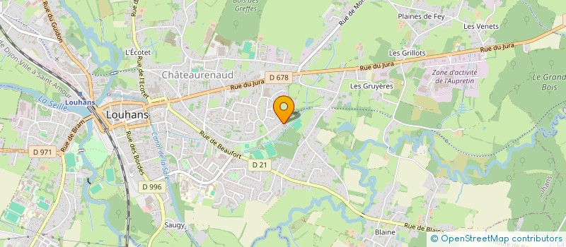 localisation de l'entreprise LE COMPTOIR DE LA VOIE VERTE à LOUHANS