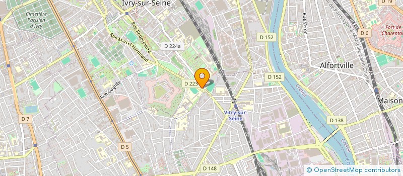 localisation de l'entreprise LE COMPTOIR DE NOS VERGERS à IVRY-SUR-SEINE