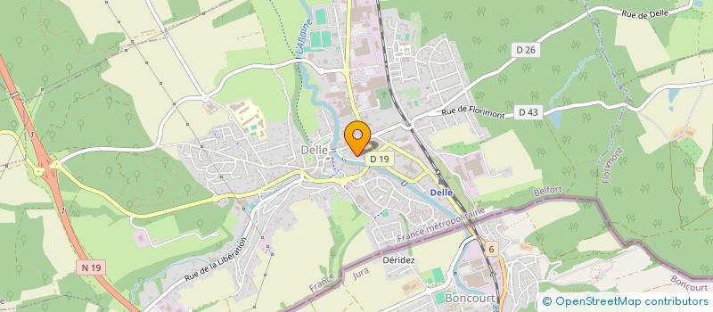 localisation de l'entreprise LE COMPTOIR DE PAUL à DELLE