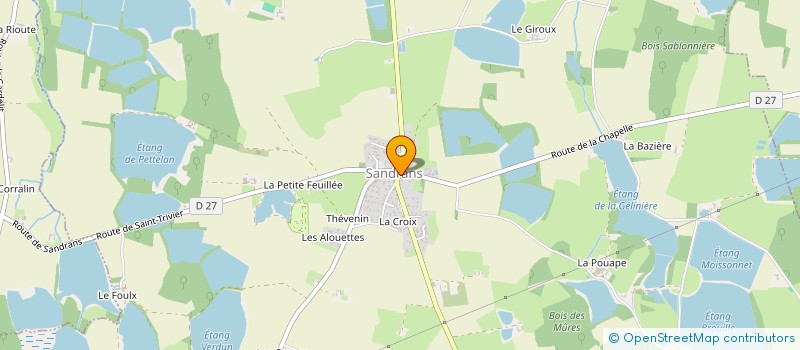 localisation de l'entreprise LE COMPTOIR DE SANDRANS  SANDRANS