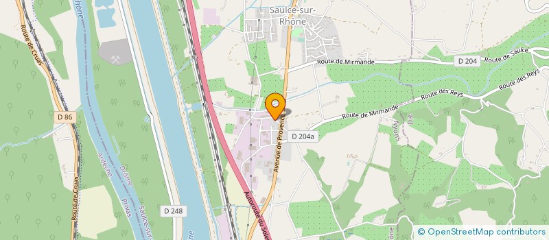 localisation de l'entreprise LE COMPTOIR DE VALENTINE  SAULCE-SUR-RHONE