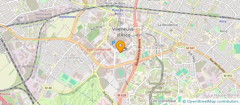 localisation de l'entreprise LE COMPTOIR DE VILLENEUVE  VILLENEUVE-D'ASCQ