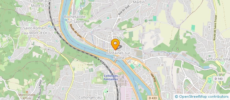 localisation de l'entreprise LE COMPTOIR DES AMIS  FONTAINES-SUR-SAONE