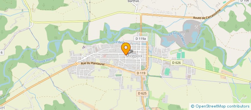 localisation de l'entreprise LE COMPTOIR DES AMIS à MIREPOIX