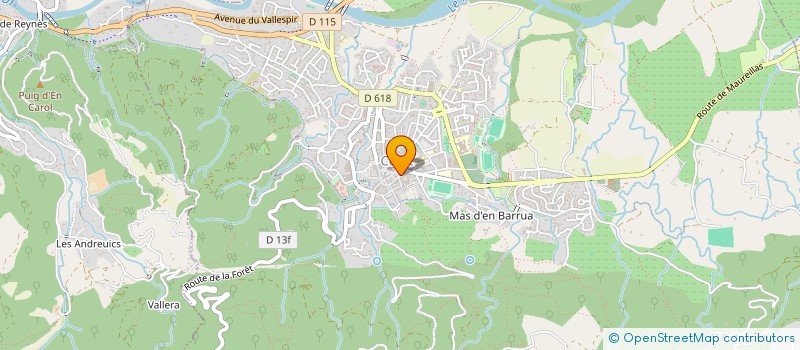 localisation de l'entreprise LE COMPTOIR DES ARCADES à CERET
