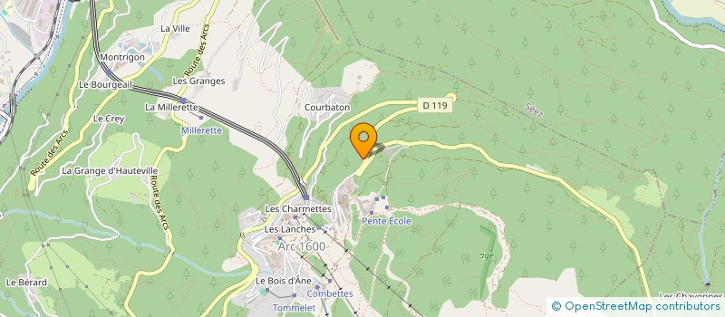 localisation de l'entreprise LE COMPTOIR DES ARCS SAS à BOURG-SAINT-MAURICE