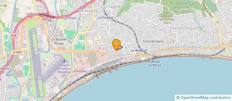 localisation de l'entreprise LE COMPTOIR DES ARTISANS à CANNES
