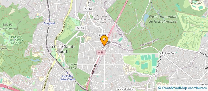 localisation de l'entreprise LE COMPTOIR DES ARTISANS REUNIS à LA CELLE-SAINT-CLOUD