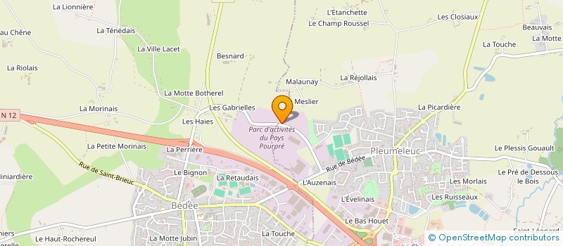 localisation de l'entreprise LE COMPTOIR DES BACHES  PLEUMELEUC