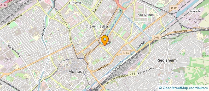 localisation de l'entreprise LE COMPTOIR DES BONNES AFFAIRES  MULHOUSE