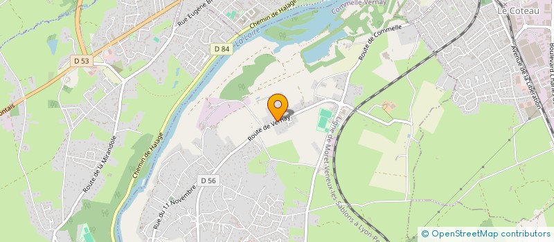 localisation de l'entreprise LE COMPTOIR DES CERAMIQUES à COMMELLE-VERNAY