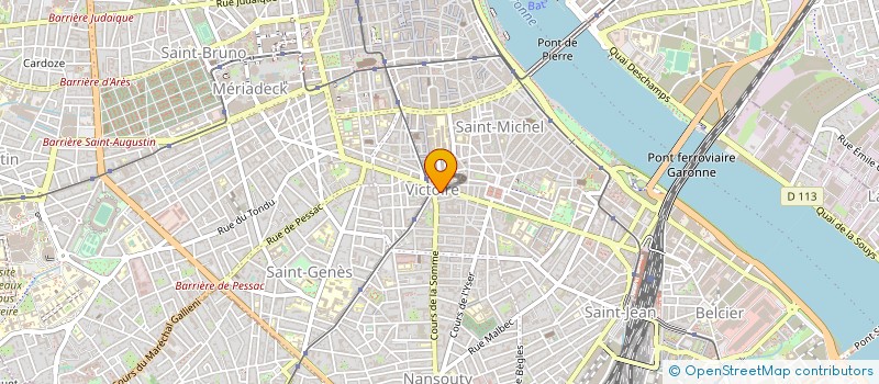 localisation de l'entreprise LE COMPTOIR DES CHARTRONS à BORDEAUX