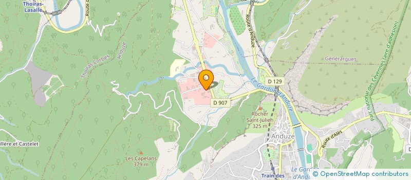 localisation de l'entreprise LE COMPTOIR DES CREATEURS ANDUZE  ANDUZE