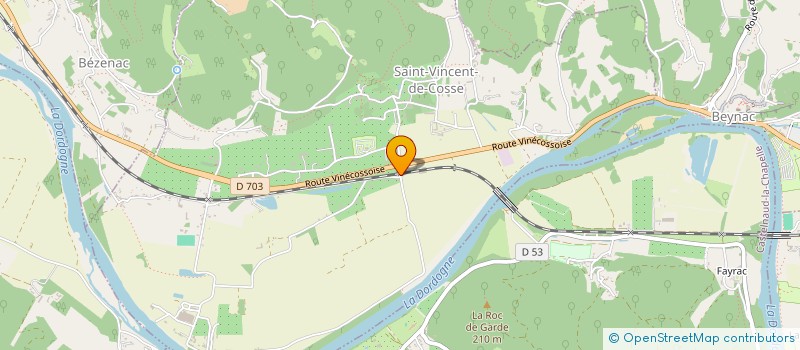 localisation de l'entreprise LE COMPTOIR DES CURIOSITES  SAINT-VINCENT-DE-COSSE