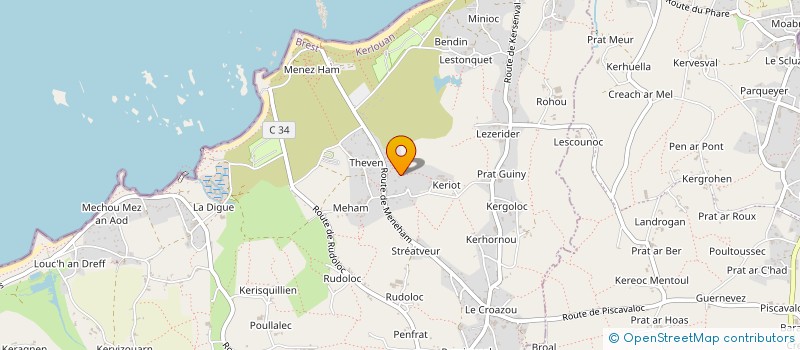 localisation de l'entreprise LE COMPTOIR DES DELICES  KERLOUAN