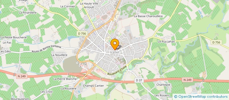 localisation de l'entreprise LE COMPTOIR DES DELICES  VALLET