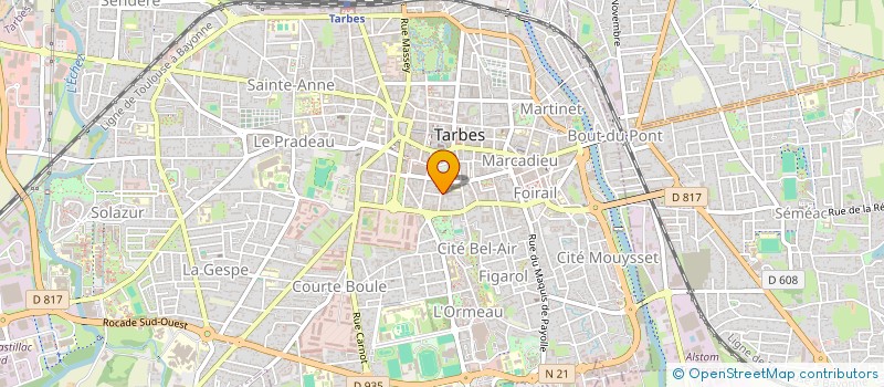 localisation de l'entreprise LE COMPTOIR DES ENTREPRISES  TARBES