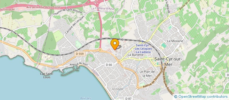 localisation de l'entreprise LE COMPTOIR DES ENVIES à SAINT-CYR-SUR-MER