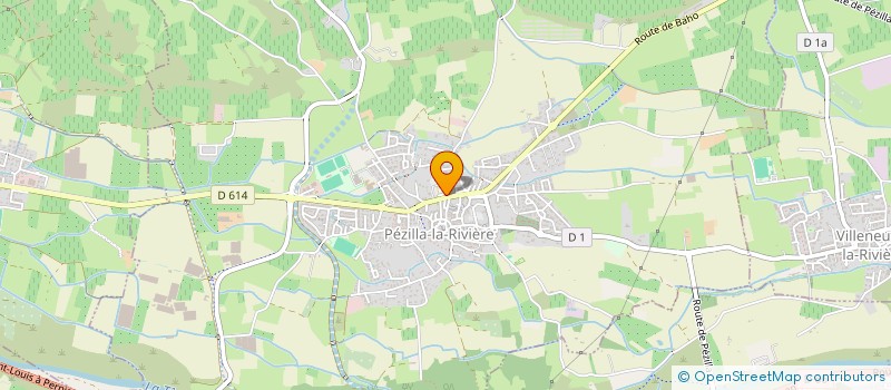 localisation de l'entreprise LE COMPTOIR DES FLEURS  PEZILLA-LA-RIVIERE