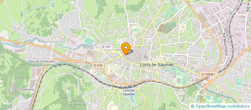 localisation de l'entreprise LE COMPTOIR DES GOURMANDISES à LONS-LE-SAUNIER