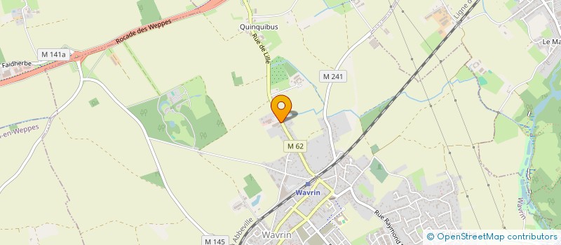 localisation de l'entreprise LE COMPTOIR DES GOURMETS  WAVRIN