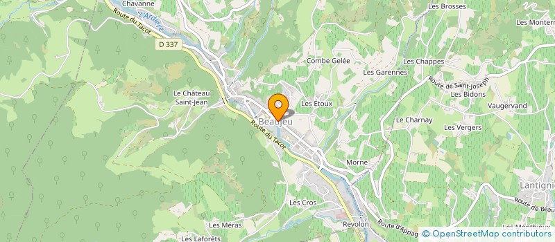 localisation de l'entreprise LE COMPTOIR DES JARDINS SARL  BEAUJEU