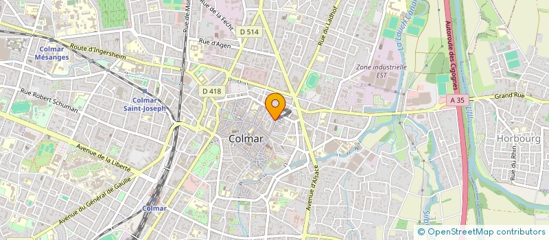 localisation de l'entreprise LE COMPTOIR DES LAINES  COLMAR