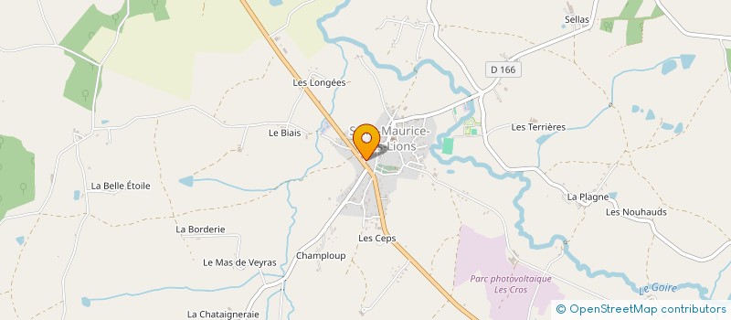 localisation de l'entreprise LE COMPTOIR DES LIONS à SAINT-MAURICE-DES-LIONS
