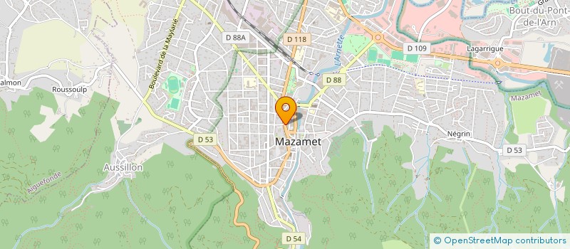 localisation de l'entreprise LE COMPTOIR DES LUNETIERS à MAZAMET