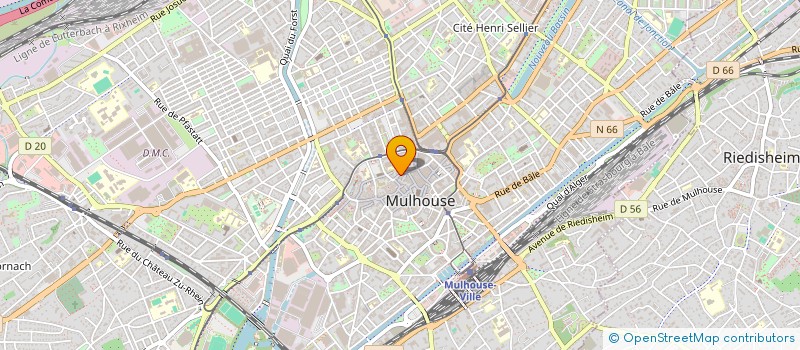 localisation de l'entreprise LE COMPTOIR DES MACHINES à MULHOUSE