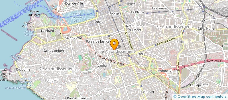 localisation de l'entreprise LE COMPTOIR DES MARQUES  MARSEILLE