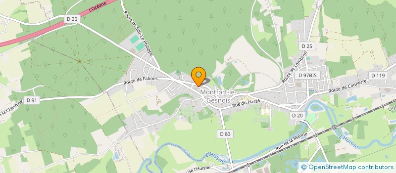 localisation de l'entreprise LE COMPTOIR DES MECANOS à MONTFORT-LE-GESNOIS