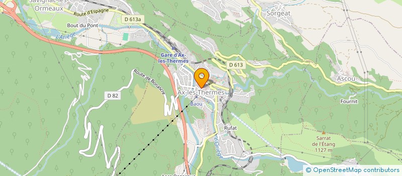 localisation de l'entreprise LE COMPTOIR DES NEGOCIANTS à AX-LES-THERMES