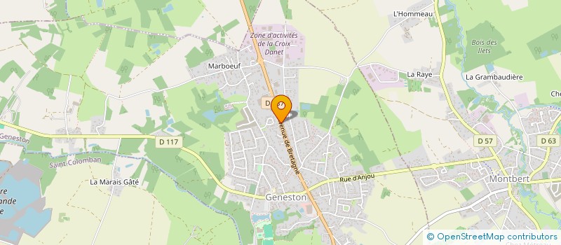 localisation de l'entreprise LE COMPTOIR DES OPPORTUNISTES  GENESTON