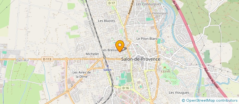 localisation de l'entreprise LE COMPTOIR DES PEINTRES  SALON-DE-PROVENCE