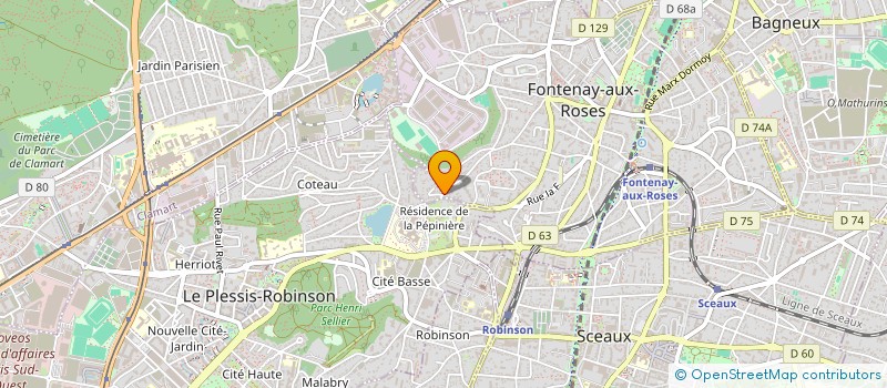 localisation de l'entreprise LE COMPTOIR DES PIPELETTES à FONTENAY-AUX-ROSES