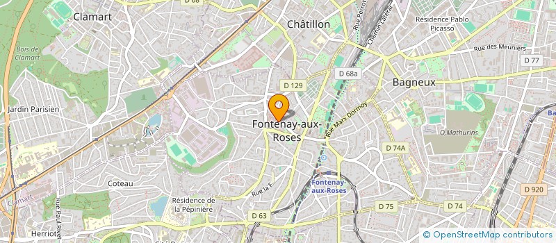 localisation de l'entreprise LE COMPTOIR DES PIPELETTES à FONTENAY-AUX-ROSES