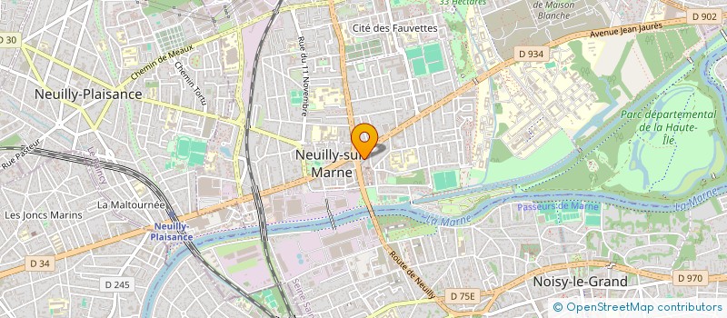 localisation de l'entreprise LE COMPTOIR DES POISSONS à NEUILLY-SUR-MARNE