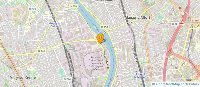 localisation de l'entreprise LE COMPTOIR DES PRODUCTEURS - RUNGIS  VITRY-SUR-SEINE