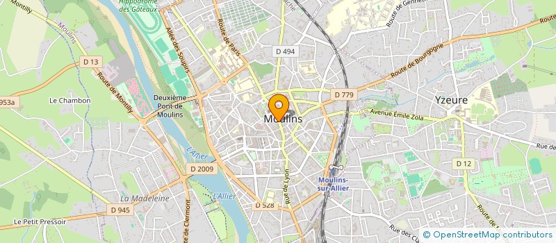 localisation de l'entreprise LE COMPTOIR DES REGIONS à MOULINS