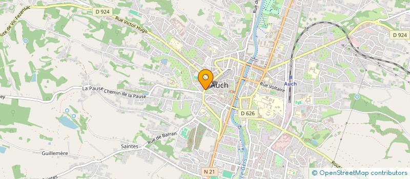 localisation de l'entreprise LE COMPTOIR DES RIPAILLEURS à AUCH
