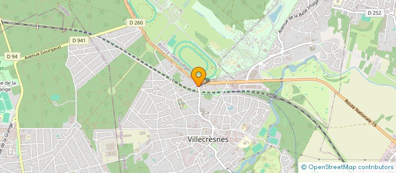 localisation de l'entreprise LE COMPTOIR DES ROSES  VILLECRESNES